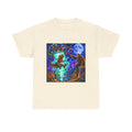 UFO Bigfoot Abduction T-Shirt — Neon Retro Alien Party Tee