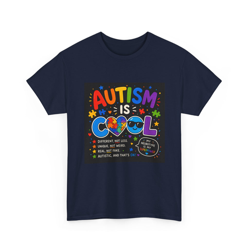 Autism Is Cool T-Shirt — Colorful Neurodiversity Pride Tee