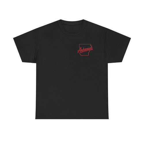 Arkansas 'Piggy Backin'' T‑Shirt — Retro Razorback & Tiger Graphic Tee