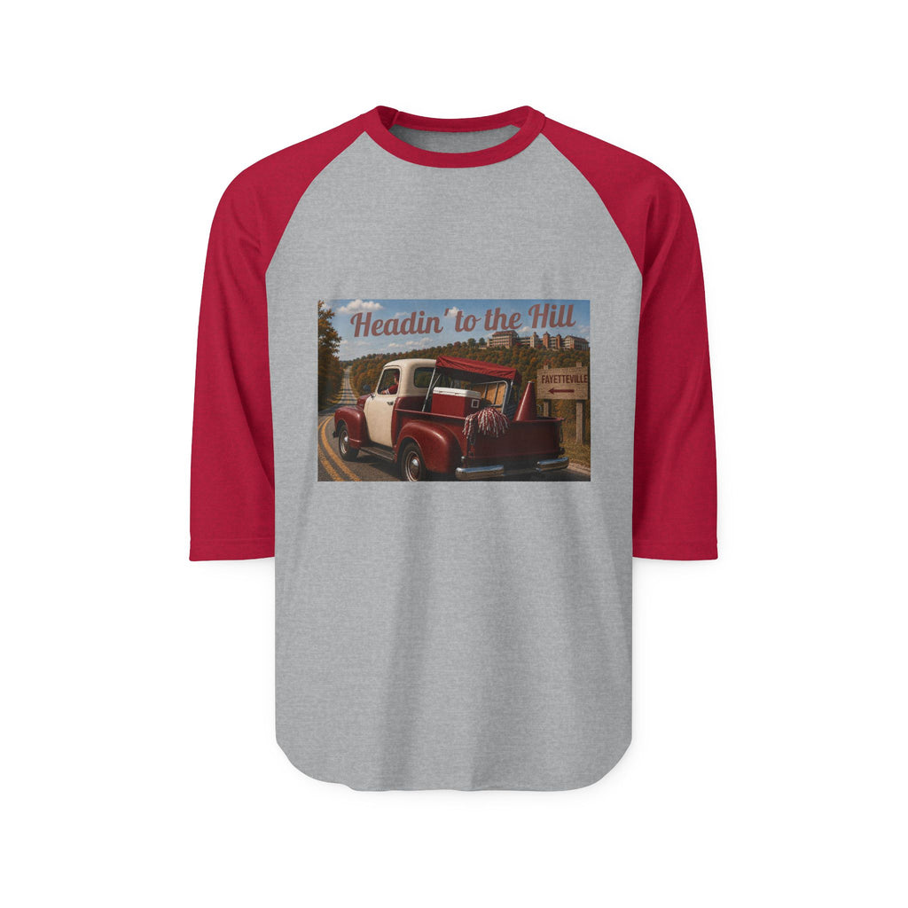 Raglan Shirt - "Headin' to the Hill" Vintage Truck Baseball Tee