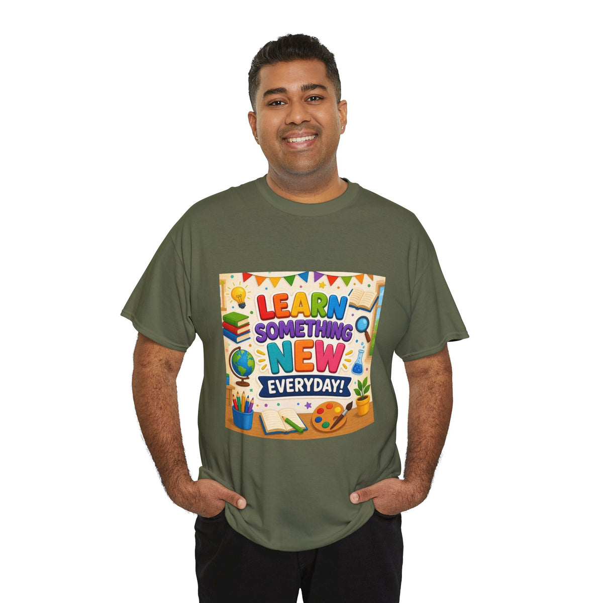 Teacher "Learn Something New Every Day" T‑Shirt — Fun Educational Classroom Tee
