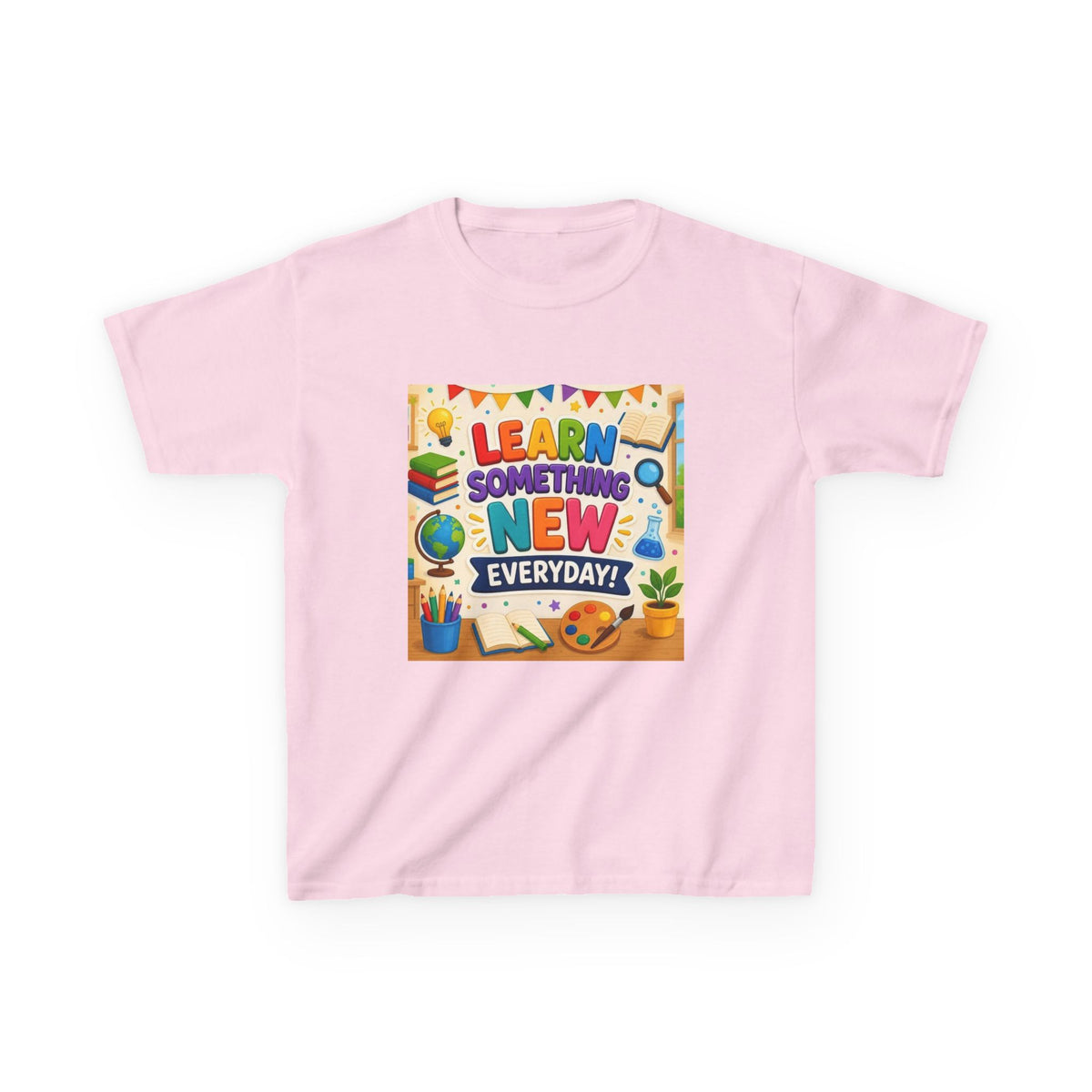 Kids T‑Shirt: "Learn Something New Every Day" Educational Shirt for School & Gifts