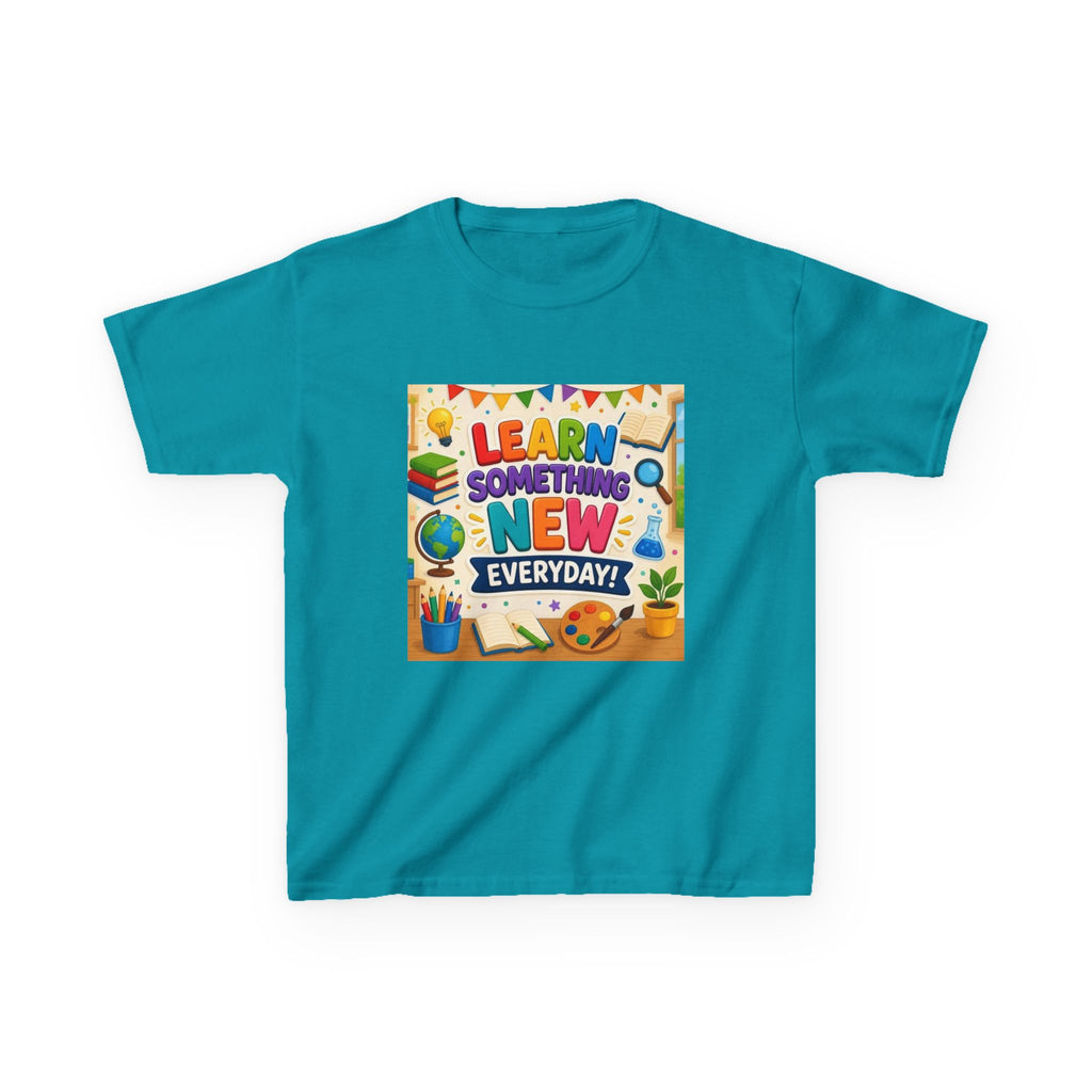Kids T‑Shirt: "Learn Something New Every Day" Educational Shirt for School & Gifts