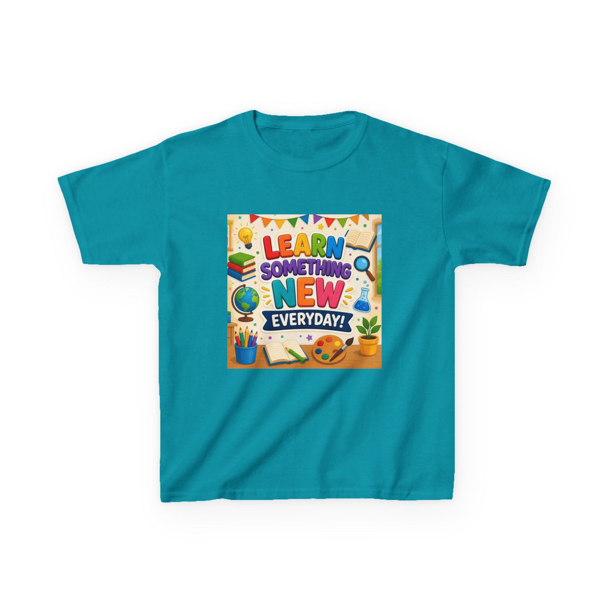 Kids T‑Shirt: "Learn Something New Every Day" Educational Shirt for School & Gifts