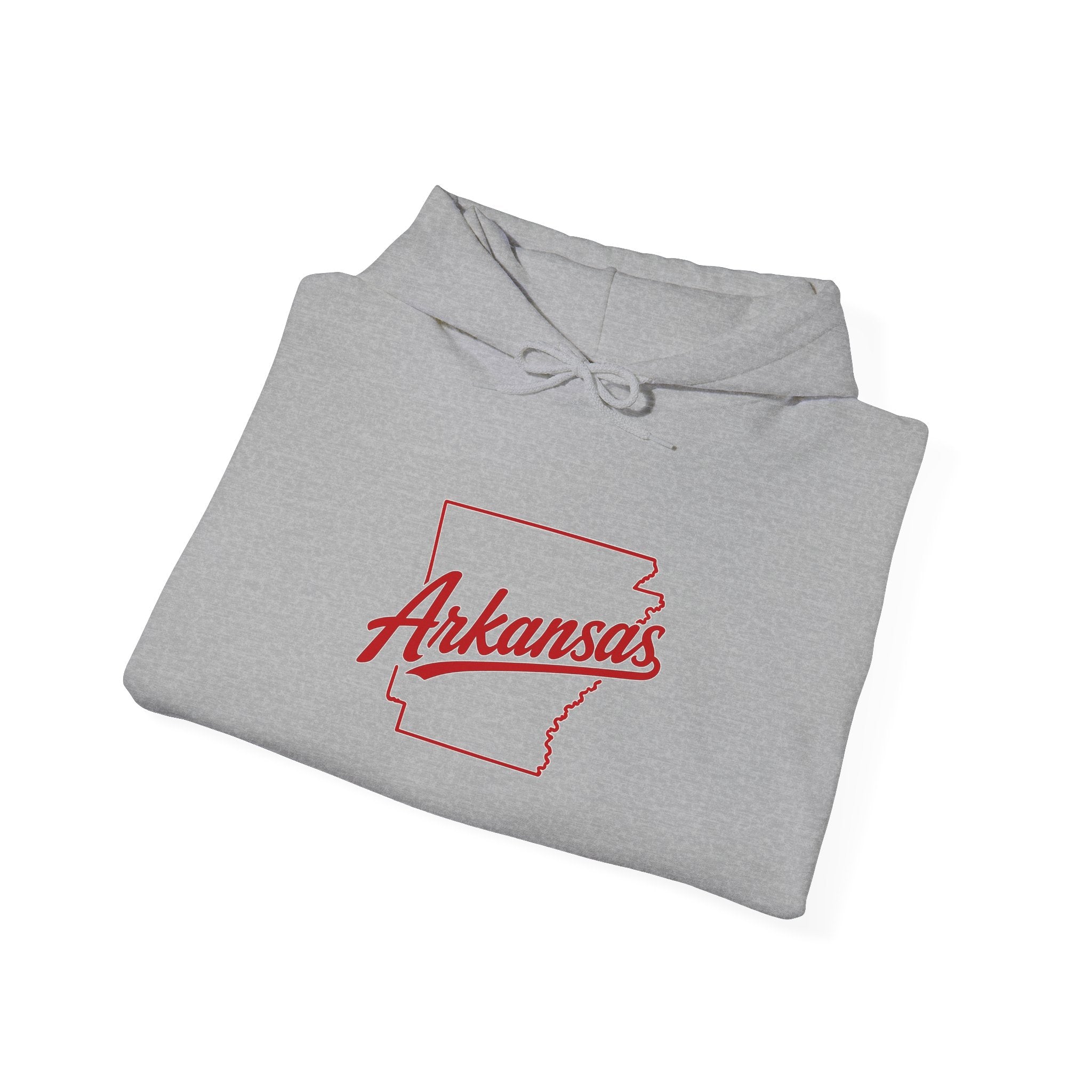 Arkansas Razorbacks Hoodie – Retro State Outline & Mascot Football Pullover