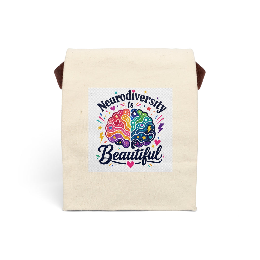 Neurodiversity Is Beautiful Canvas Lunch Bag
