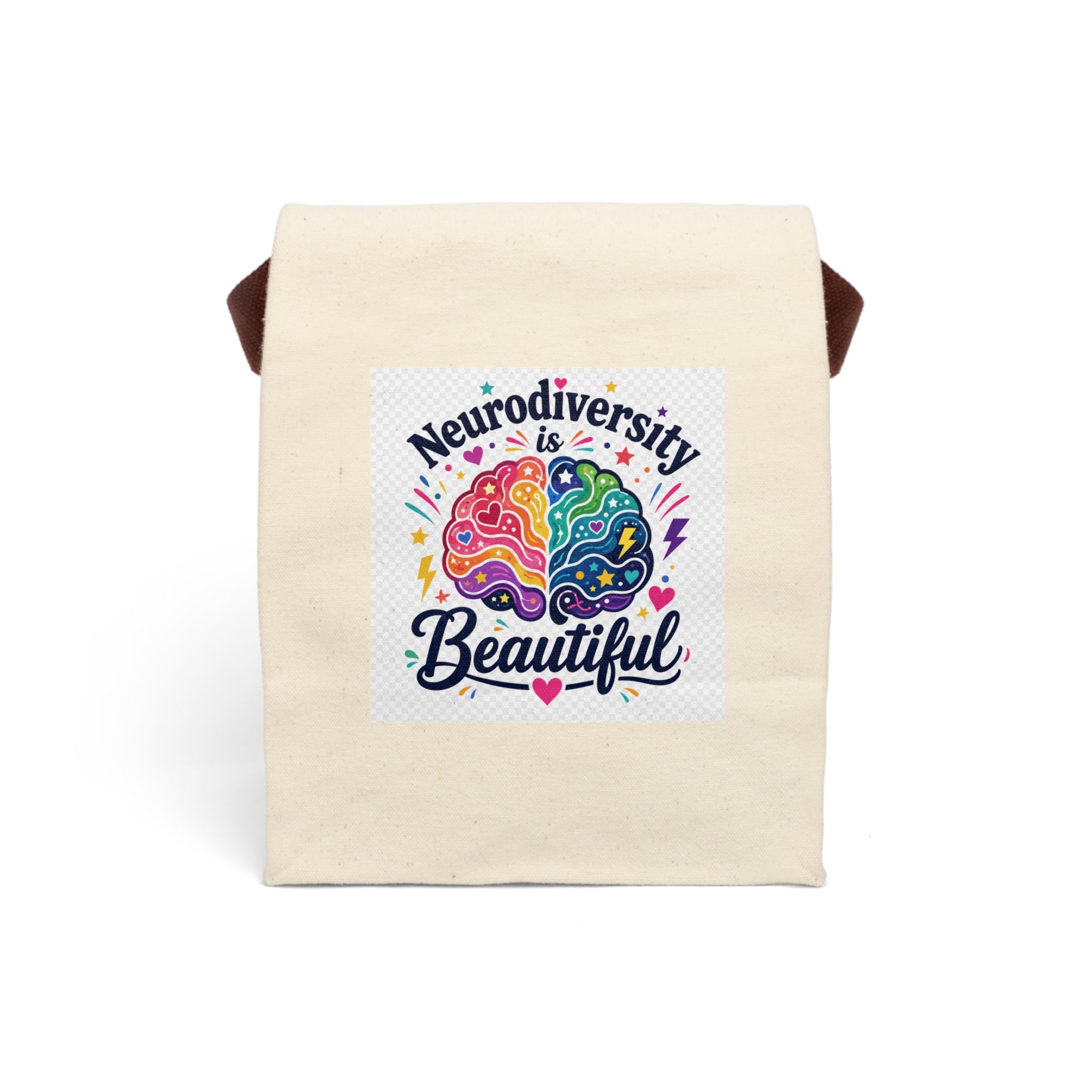 Neurodiversity Is Beautiful Canvas Lunch Bag