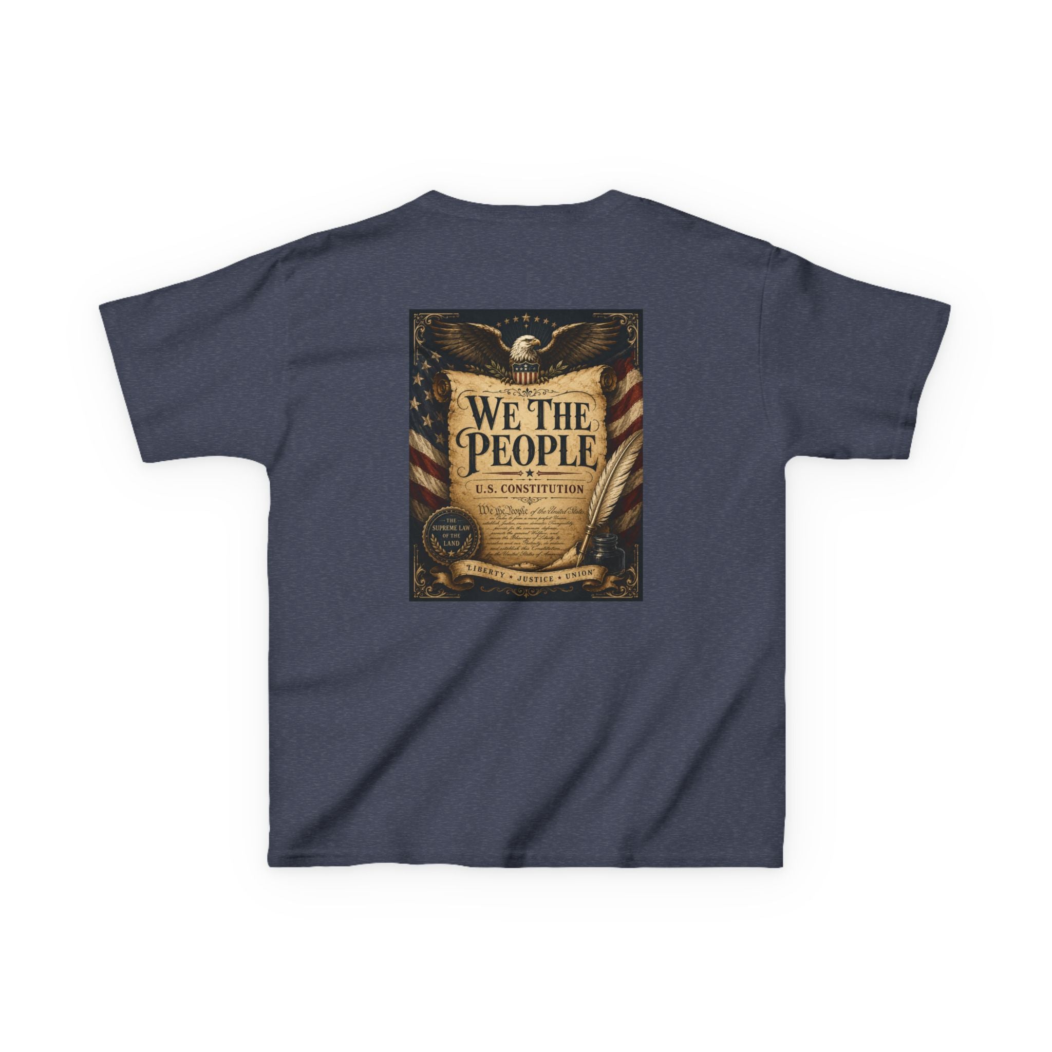 Kids T-Shirt – 'We The People' Constitution Graphic Tee (Patriotic Fourth of July, Constitution Day)