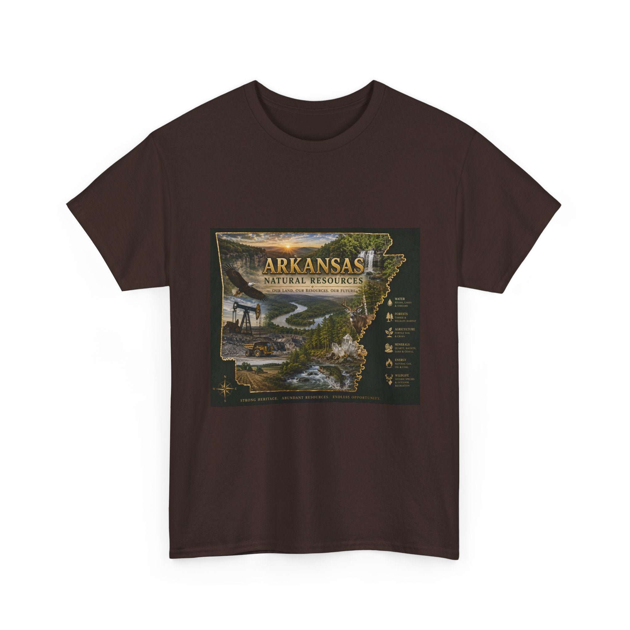 Arkansas Natural Resources T-Shirt — State Wildlife & Scenic Landmarks Tee