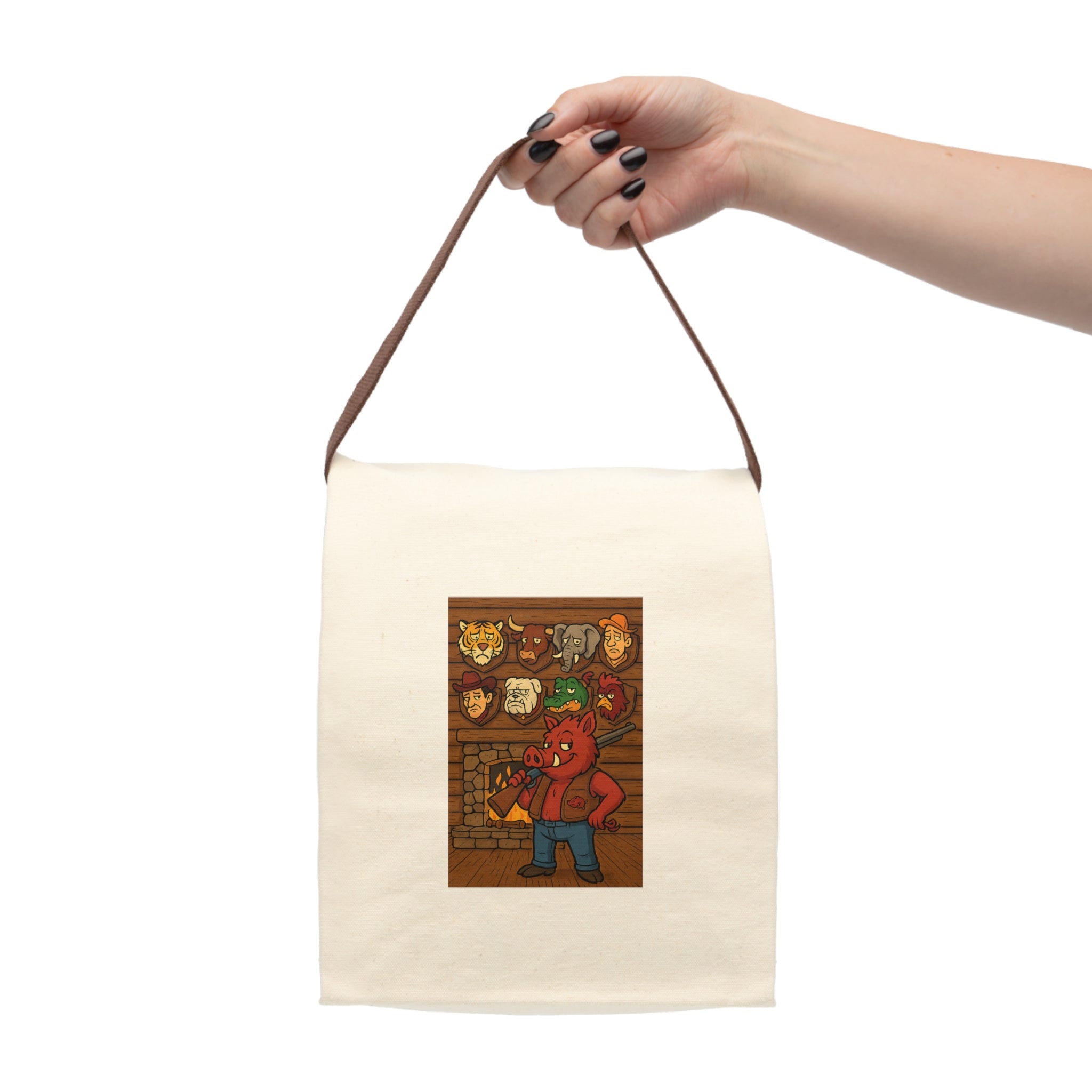 Canvas Lunch Bag — Big Game Hunter Design