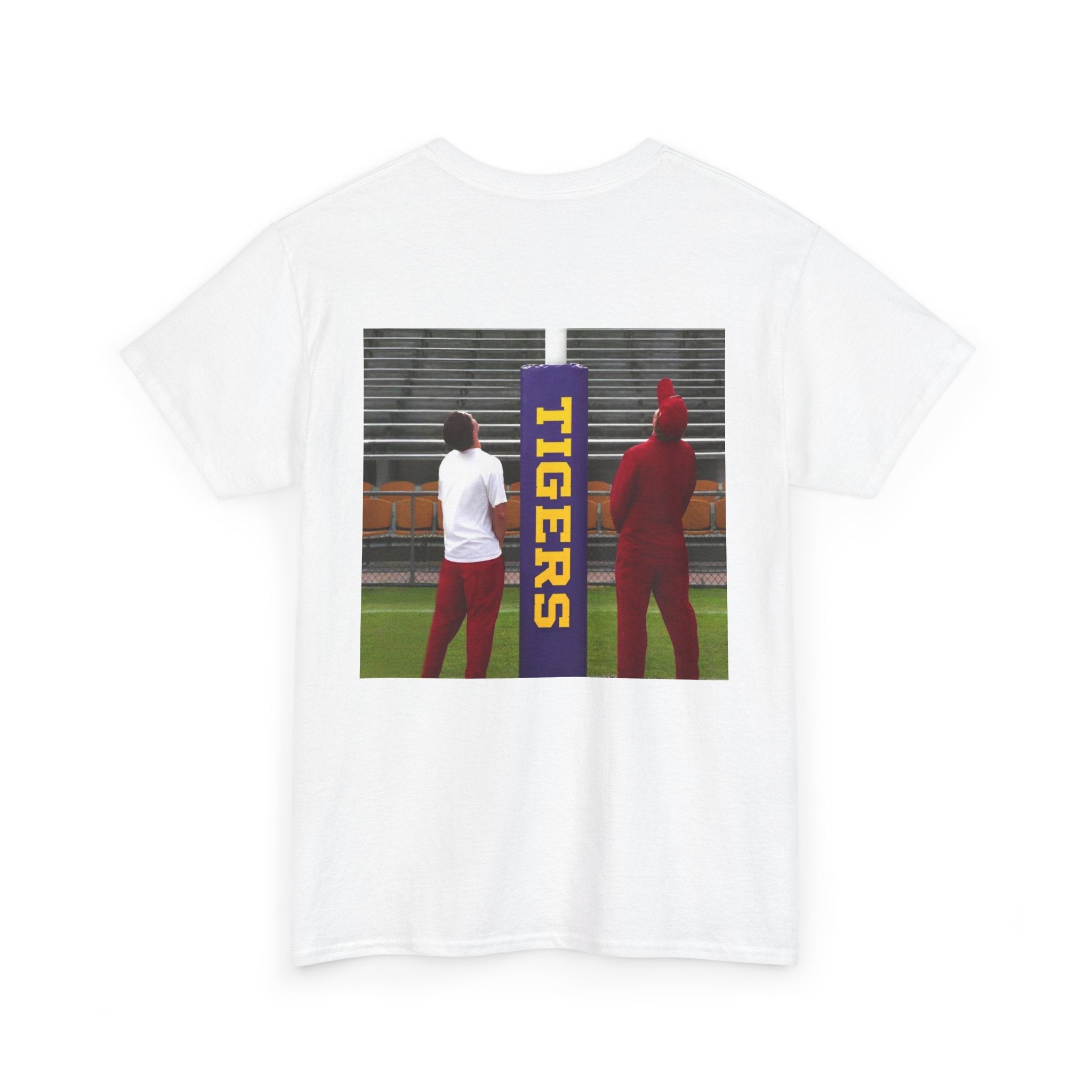 Arkansas Tigers Graphic Tee — State Script Front with ' Pissing on TIGERS' Back Photo Print