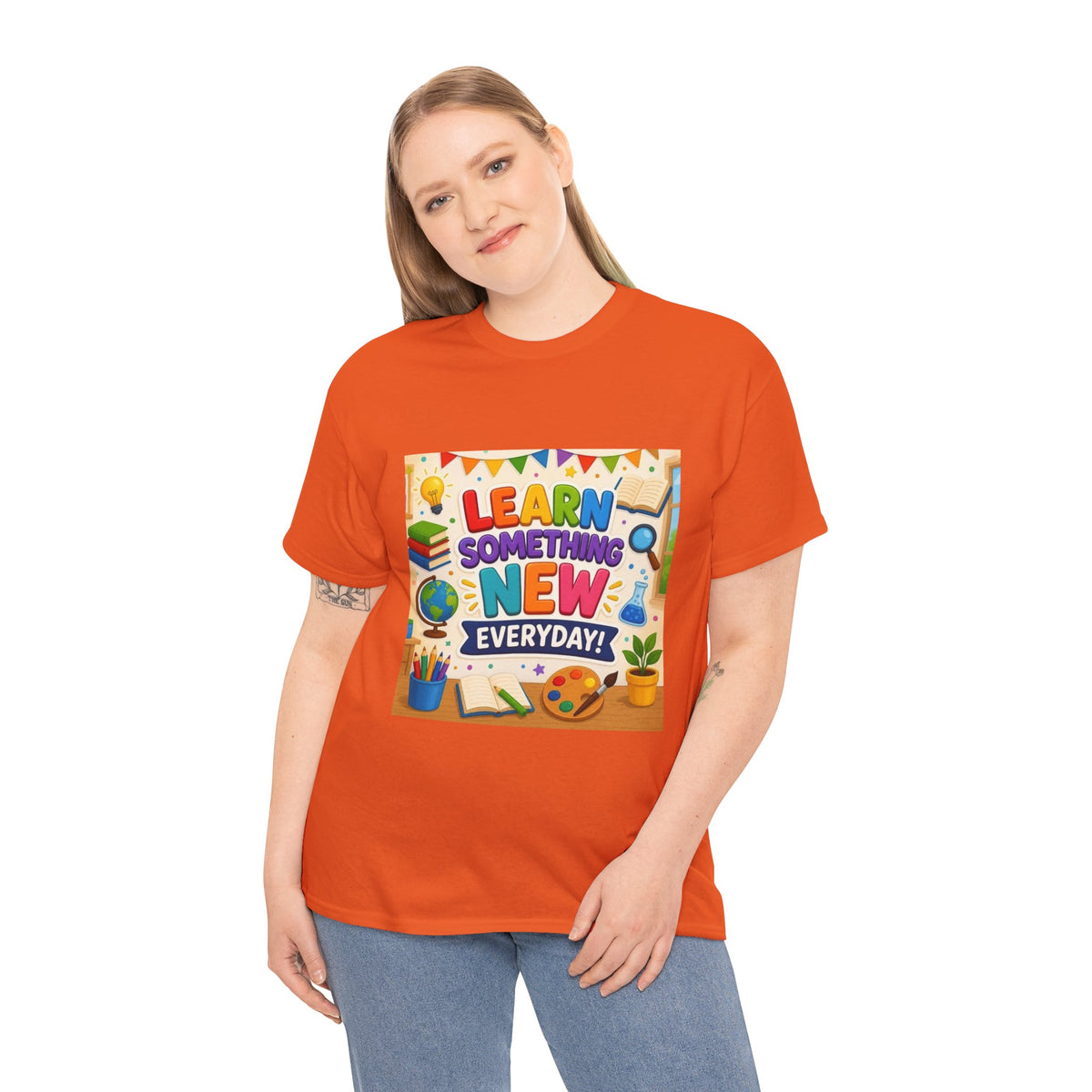 Teacher "Learn Something New Every Day" T‑Shirt — Fun Educational Classroom Tee