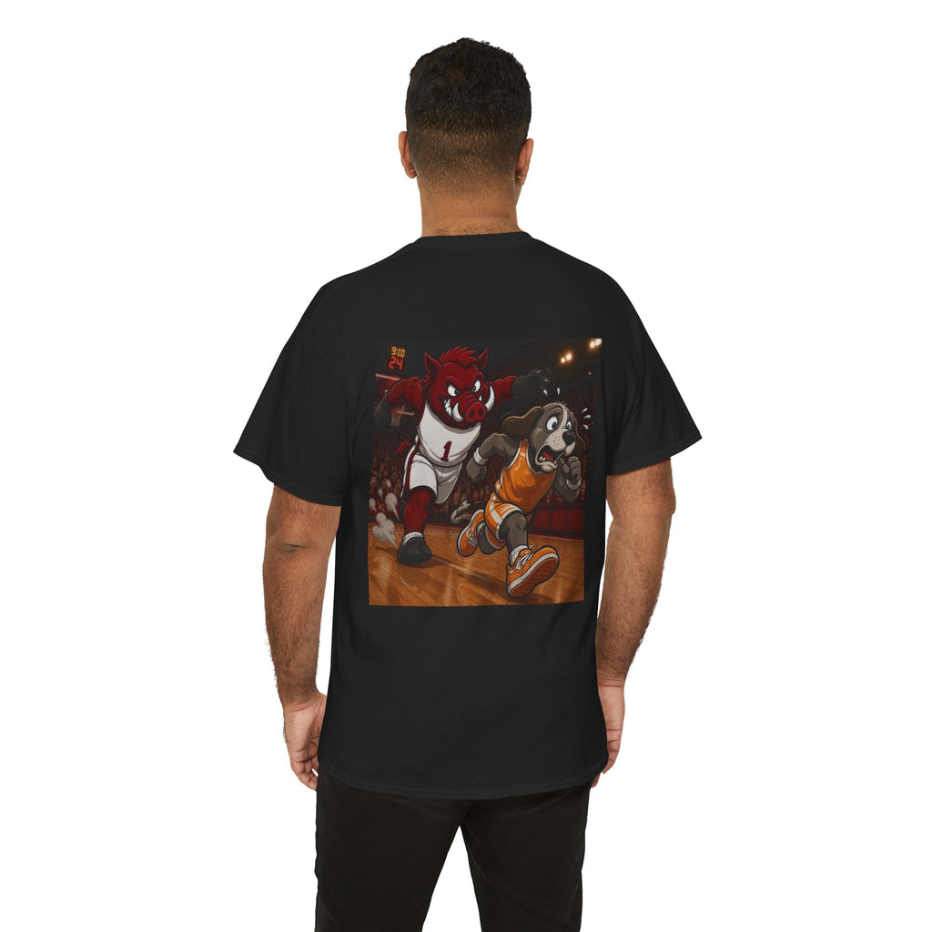 Arkansas Mascot Tee — Retro Basketball Mascots Graphic T-Shirt