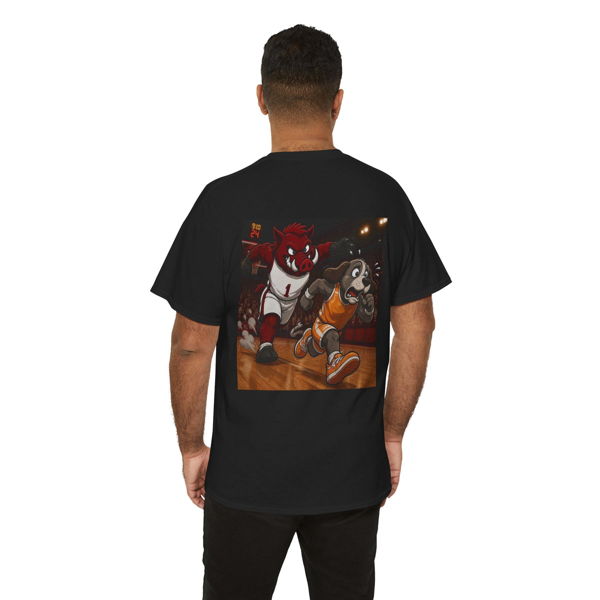 Arkansas Mascot Tee — Retro Basketball Mascots Graphic T-Shirt
