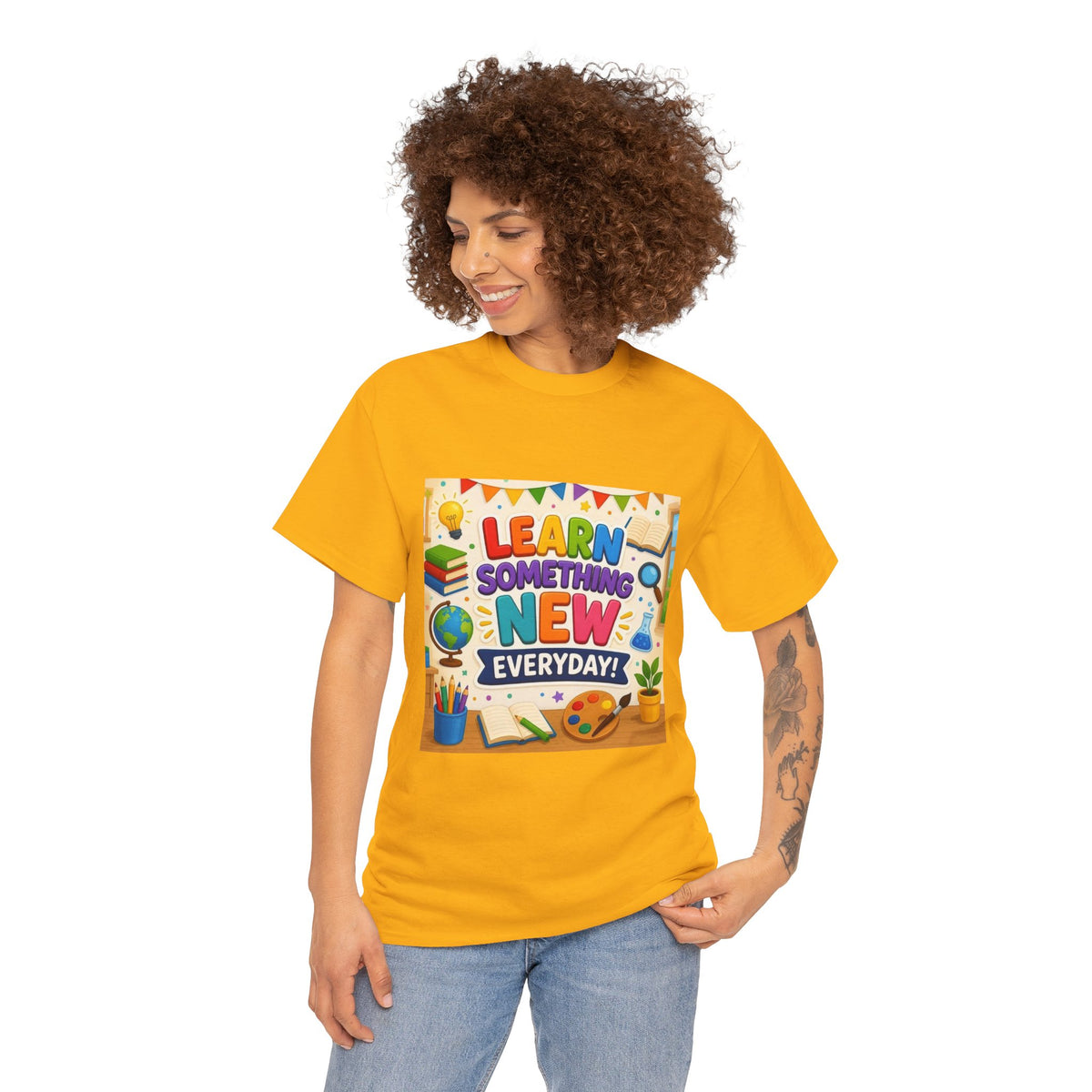 Teacher "Learn Something New Every Day" T‑Shirt — Fun Educational Classroom Tee