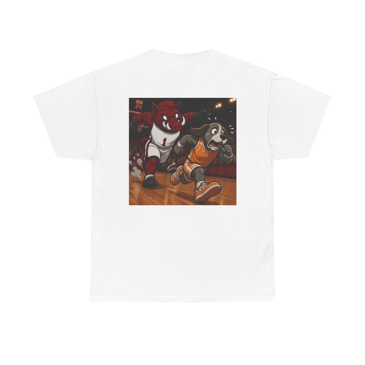 Arkansas Mascot Tee — Retro Basketball Mascots Graphic T-Shirt
