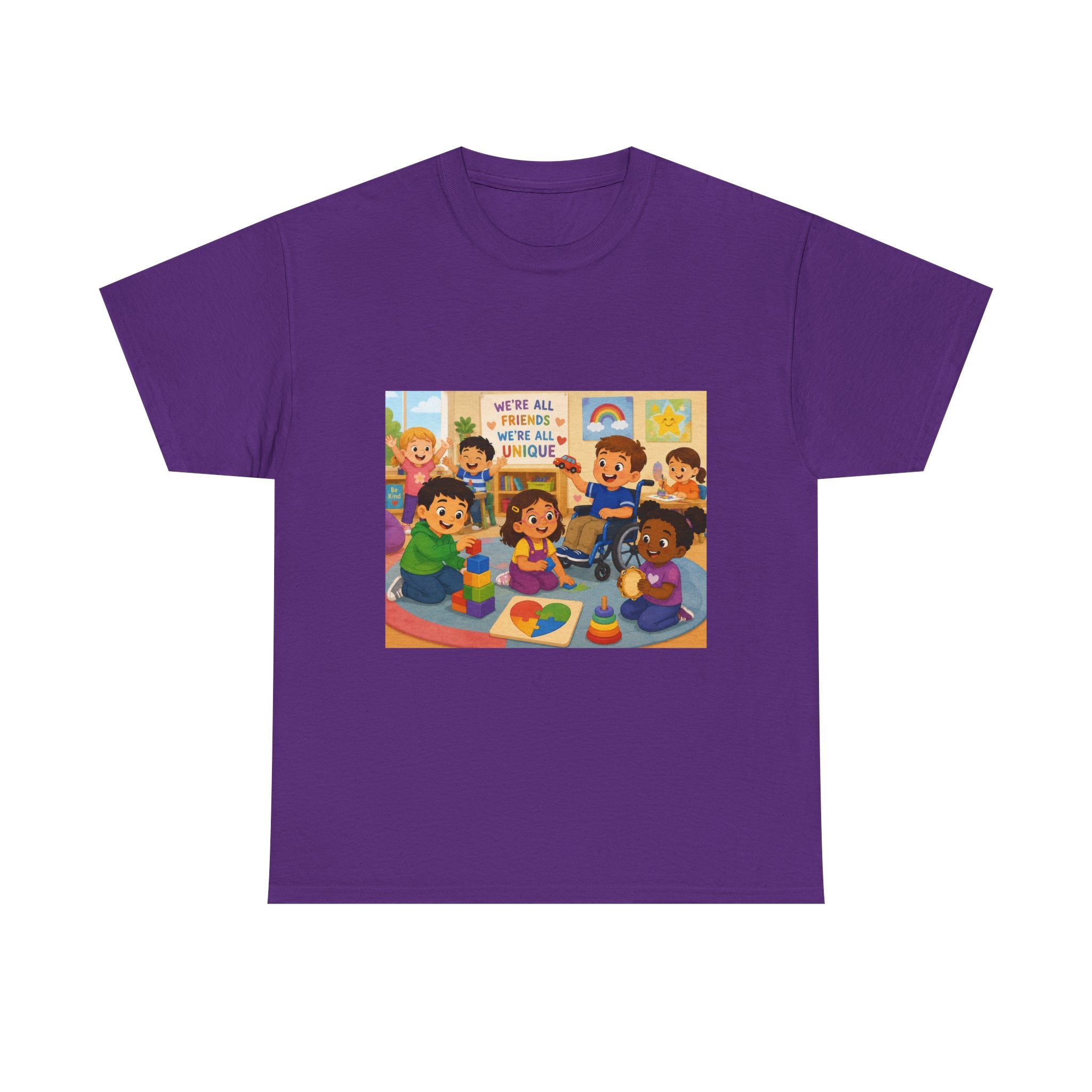 Diversity Classroom T‑Shirt — "We're All Friends Here" Inclusive School Tee