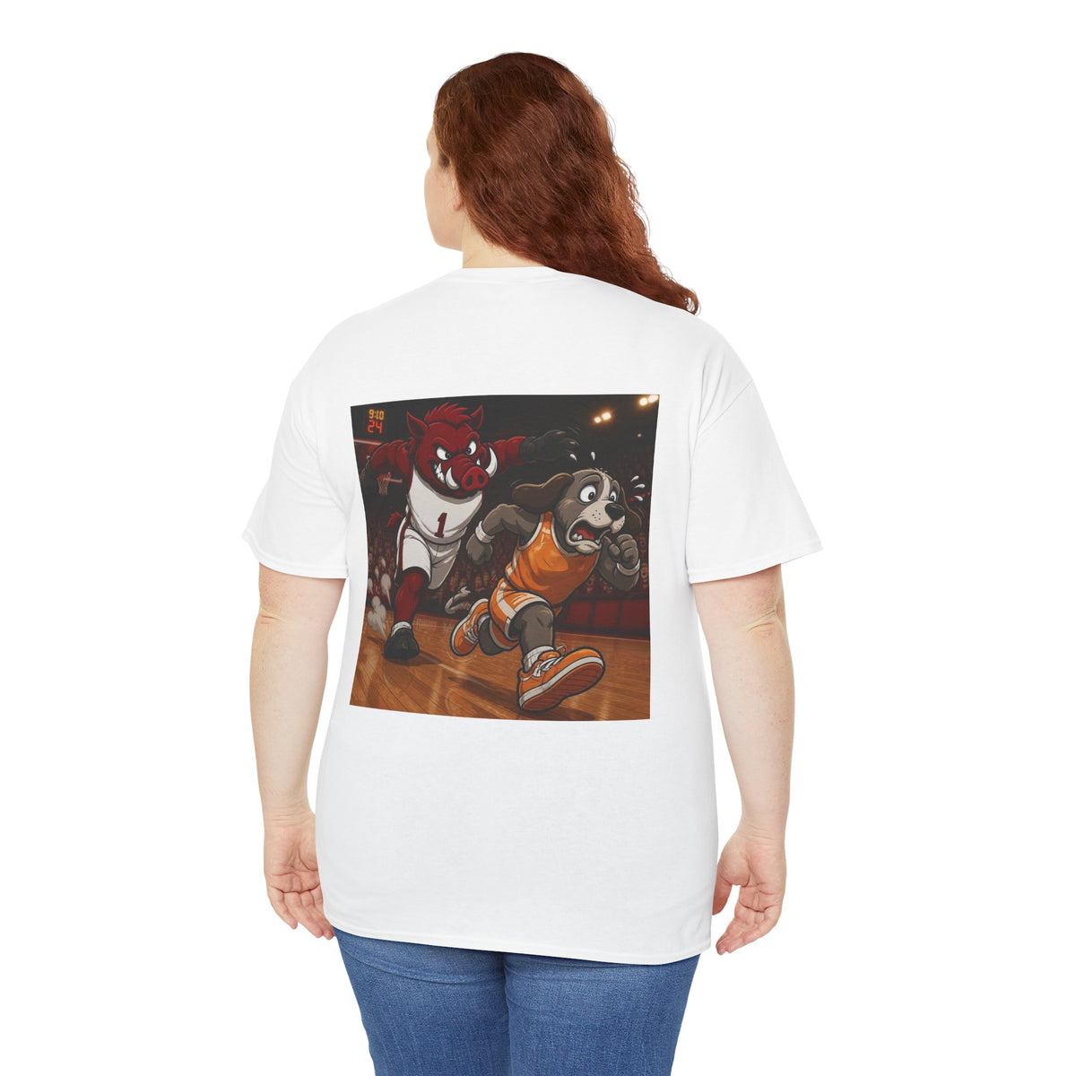 Arkansas Mascot Tee — Retro Basketball Mascots Graphic T-Shirt