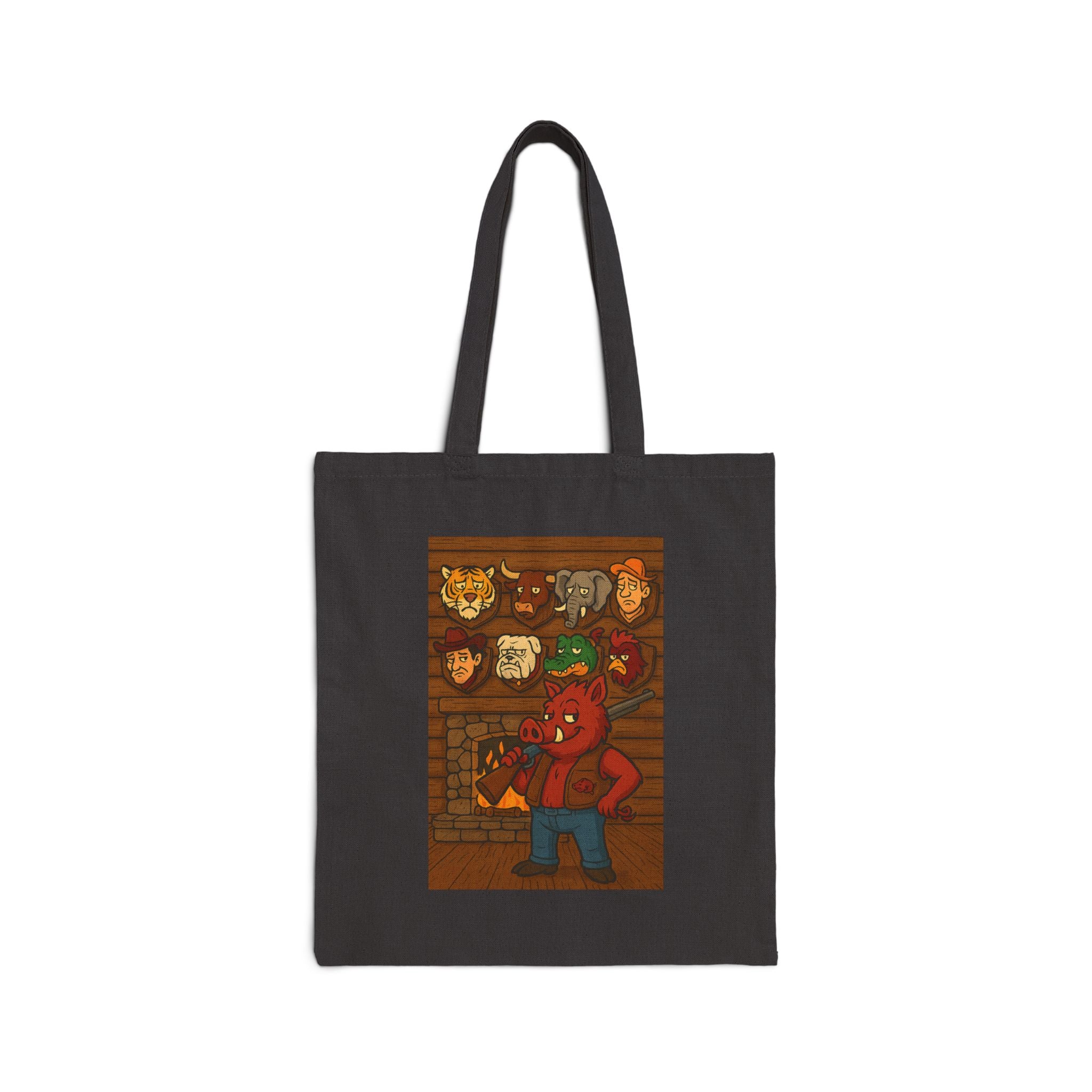 Arkansas Big Game Hunter Cotton Canvas Tote — Grocery Bag