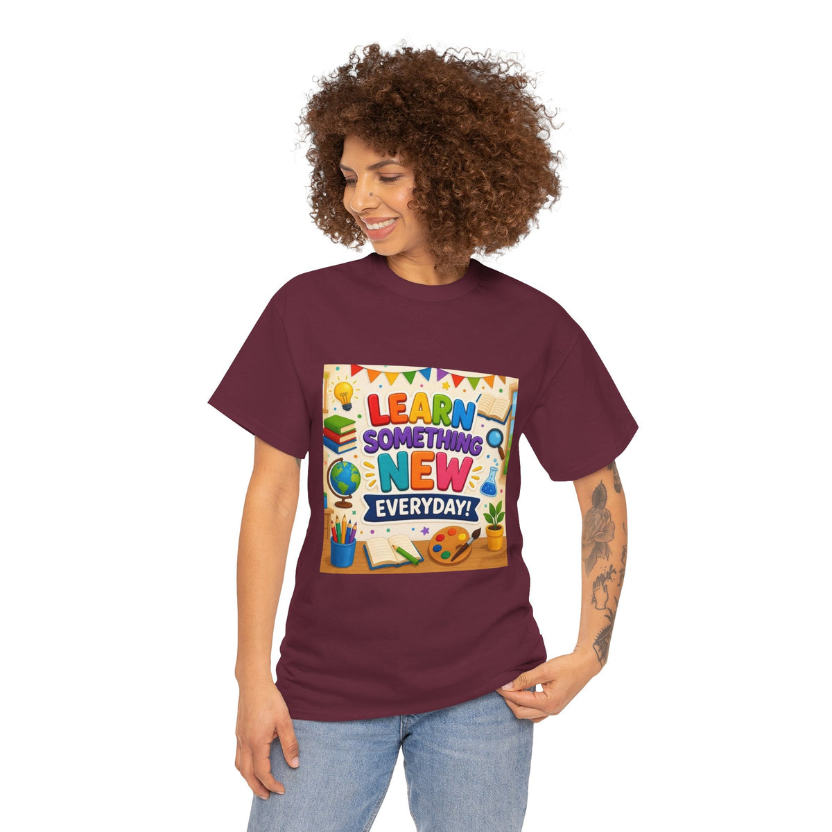 Teacher "Learn Something New Every Day" T‑Shirt — Fun Educational Classroom Tee