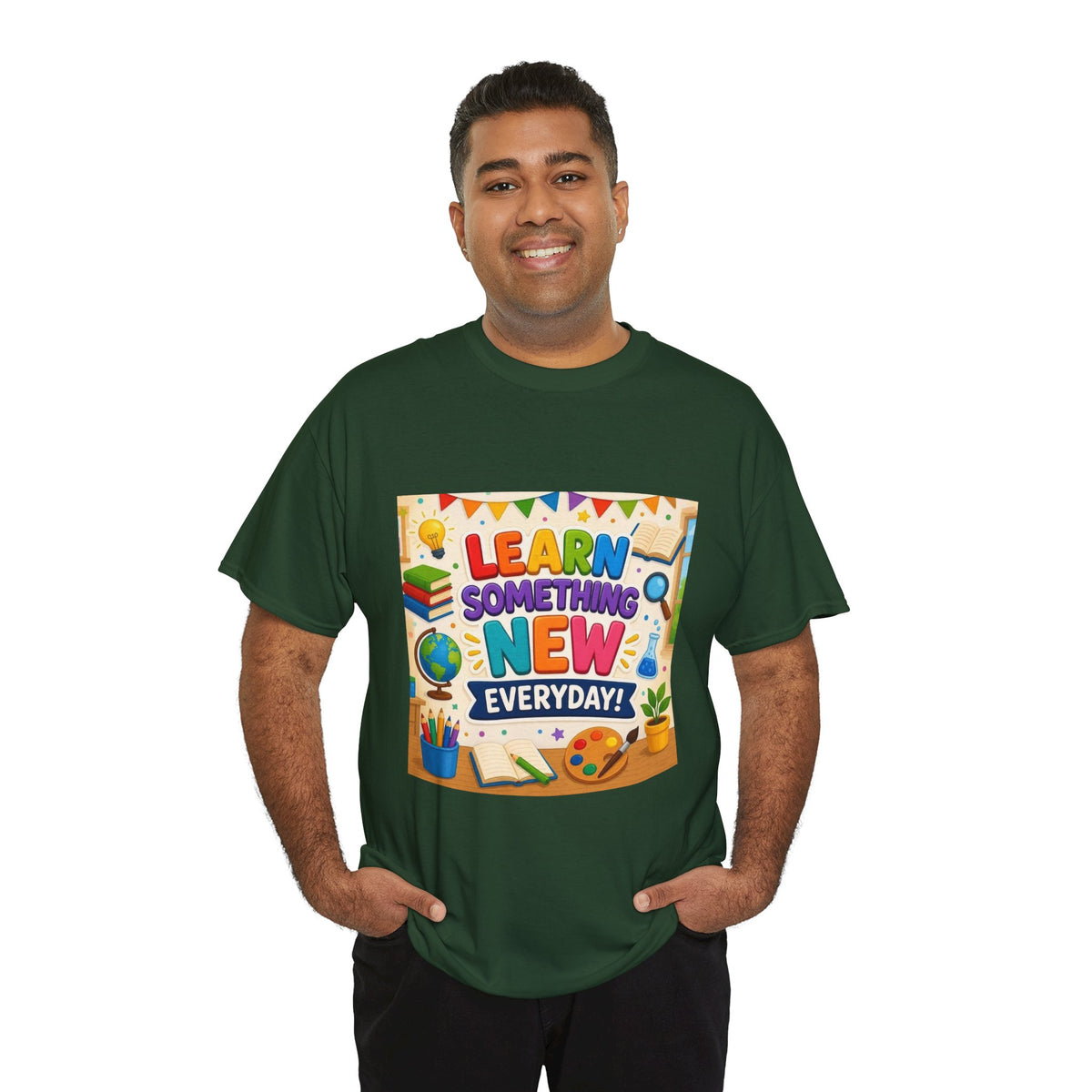 Teacher "Learn Something New Every Day" T‑Shirt — Fun Educational Classroom Tee