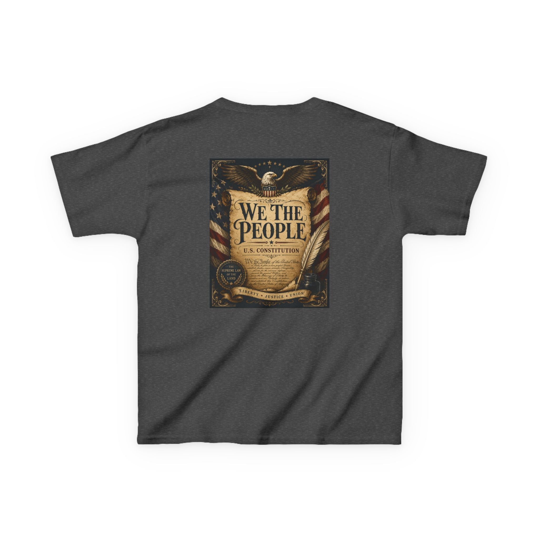 Kids T-Shirt – 'We The People' Constitution Graphic Tee (Patriotic Fourth of July, Constitution Day)