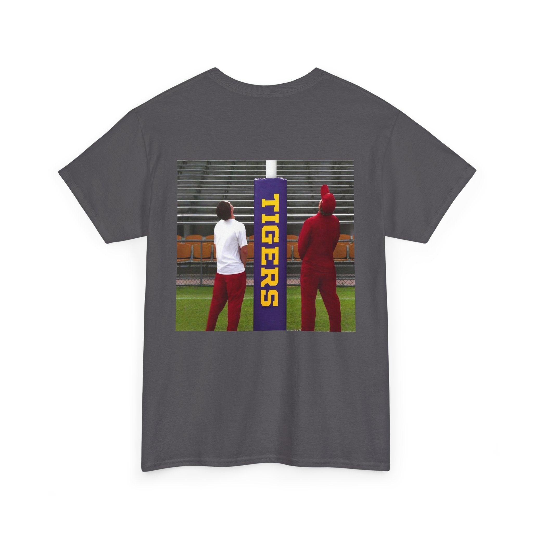 Arkansas Tigers Graphic Tee — State Script Front with ' Pissing on TIGERS' Back Photo Print