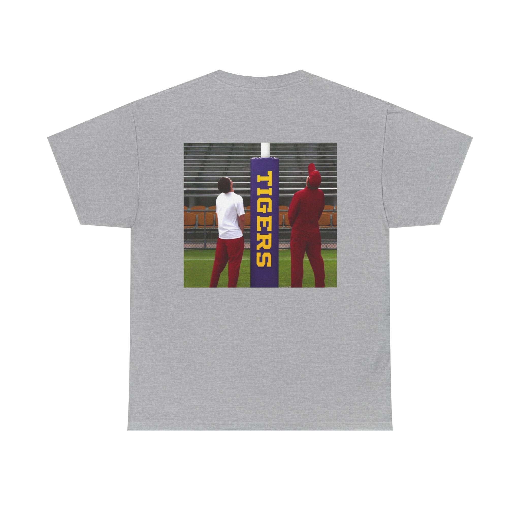 Arkansas Tigers Graphic Tee — State Script Front with ' Pissing on TIGERS' Back Photo Print