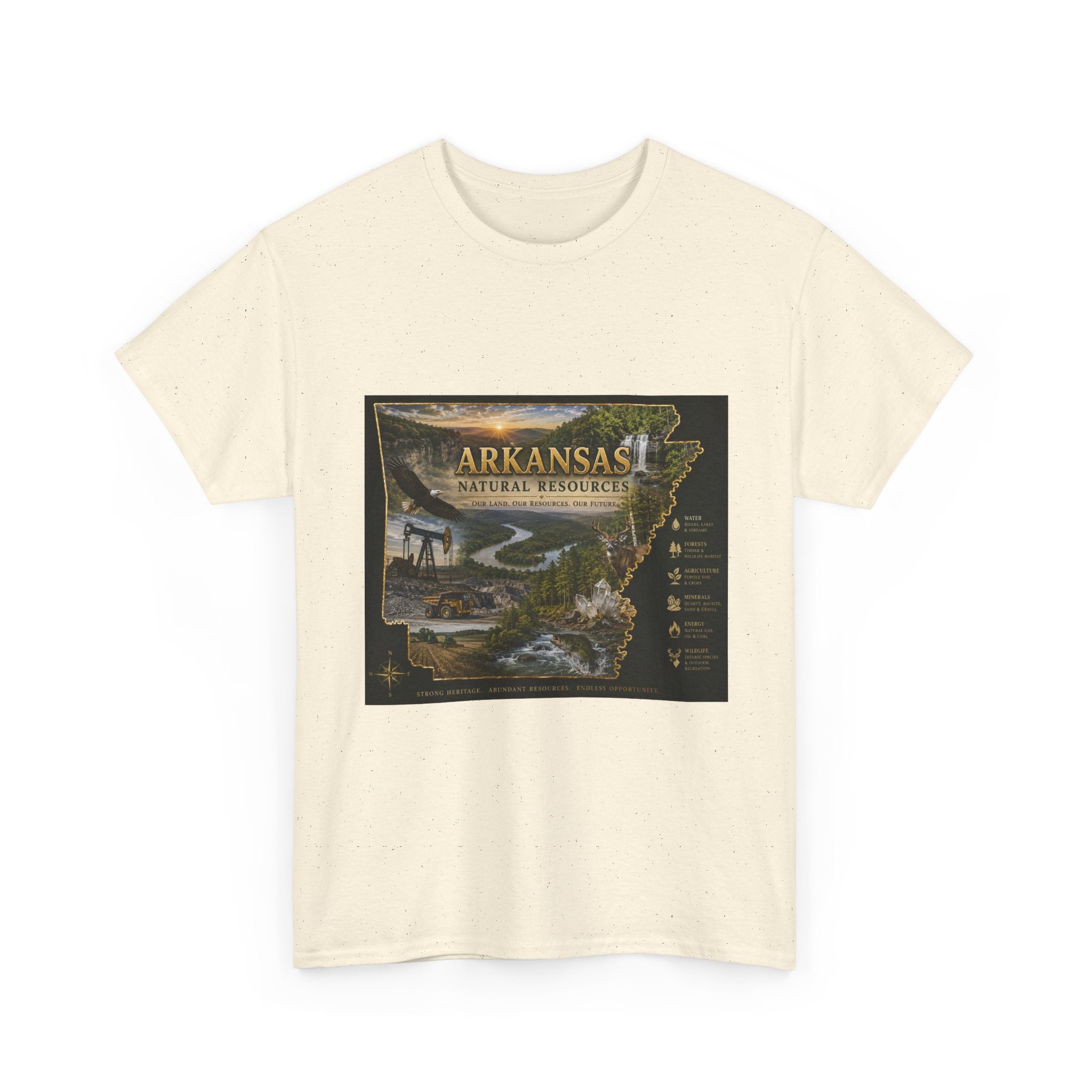 Arkansas Natural Resources T-Shirt — State Wildlife & Scenic Landmarks Tee