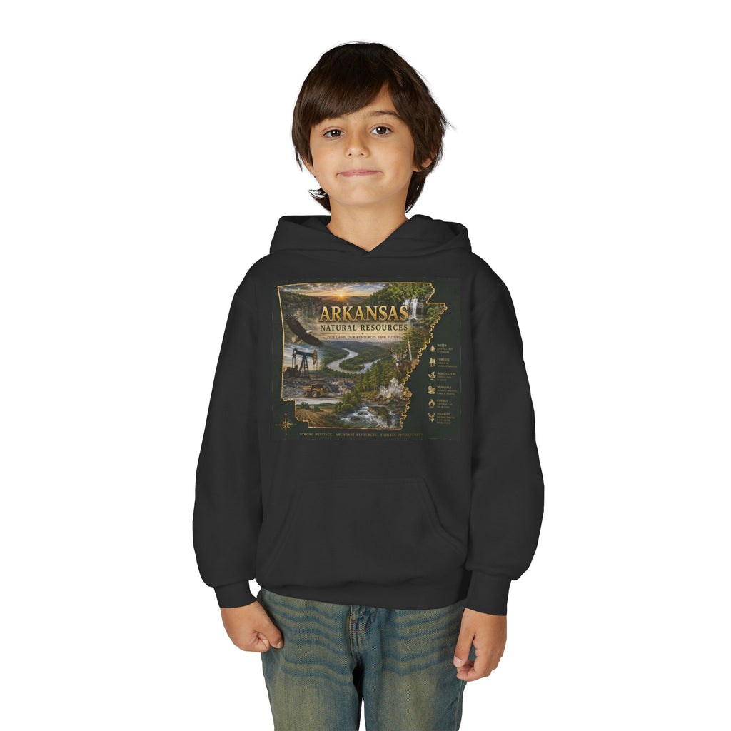 Arkansas Landscape Nature Youth Hoodie — Scenic Rivers State Parks Sweatshirt