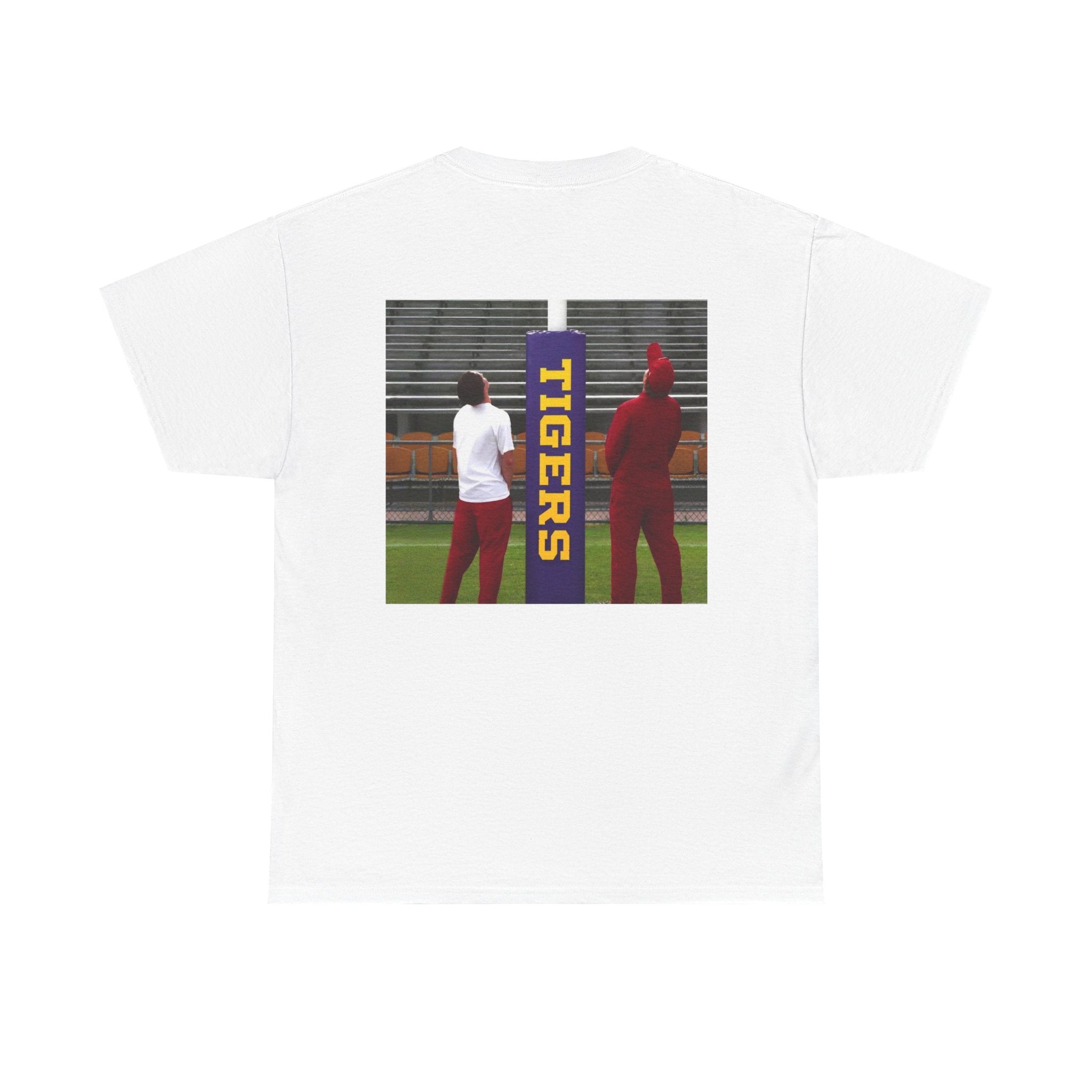Arkansas Tigers Graphic Tee — State Script Front with ' Pissing on TIGERS' Back Photo Print