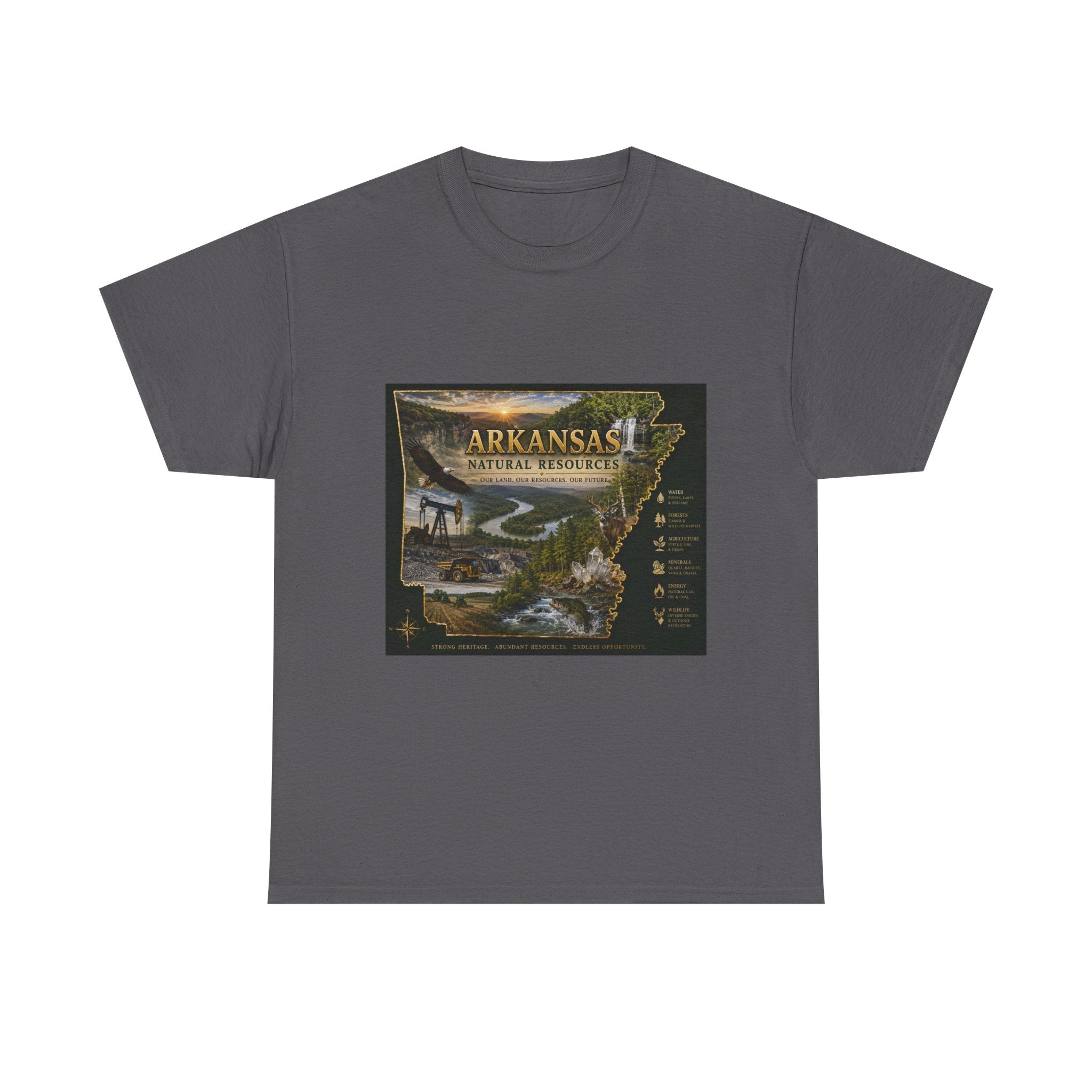 Arkansas Natural Resources T-Shirt — State Wildlife & Scenic Landmarks Tee