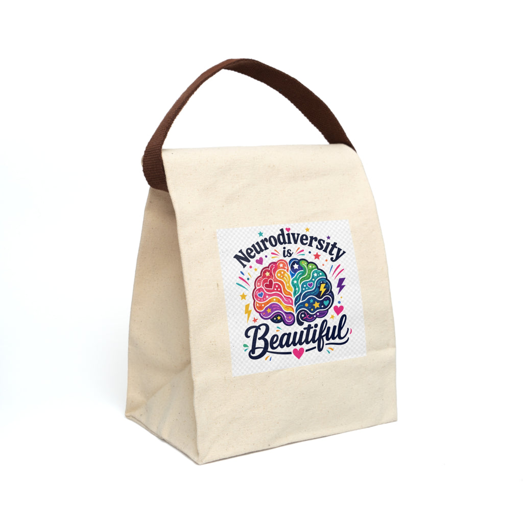 Neurodiversity Is Beautiful Canvas Lunch Bag
