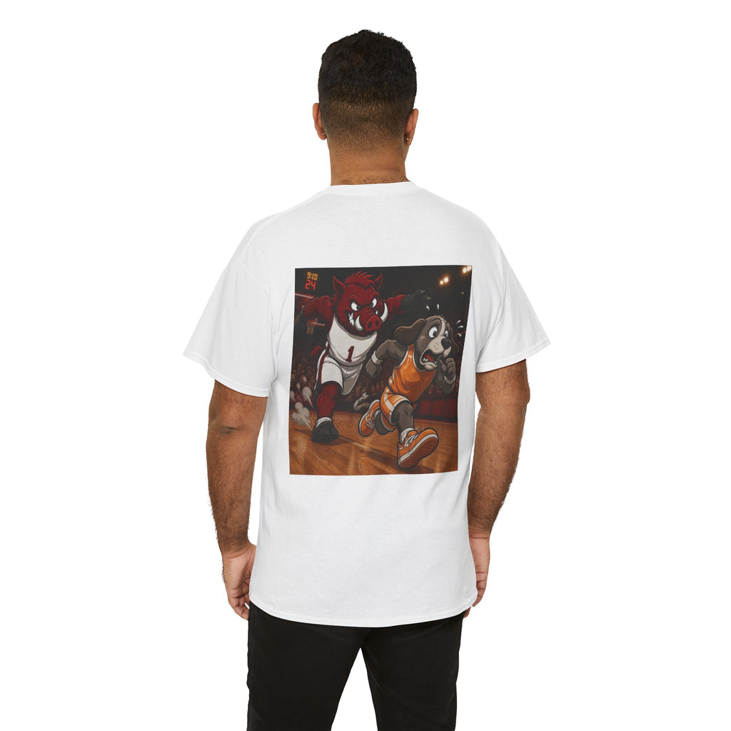 Arkansas Mascot Tee — Retro Basketball Mascots Graphic T-Shirt