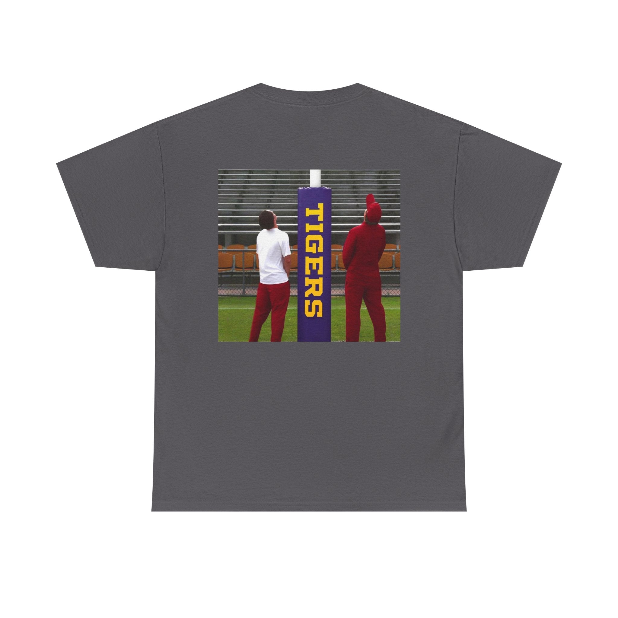 Arkansas Tigers Graphic Tee — State Script Front with ' Pissing on TIGERS' Back Photo Print