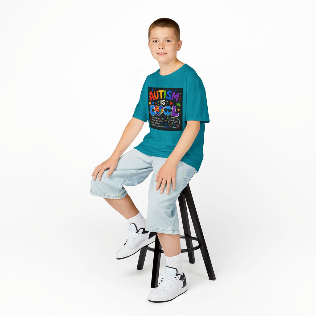 Autism Is Cool Kids T‑Shirt — Colorful Neurodiversity Pride Tee