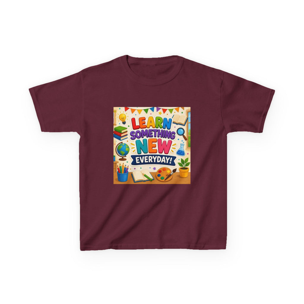 Kids T‑Shirt: "Learn Something New Every Day" Educational Shirt for School & Gifts