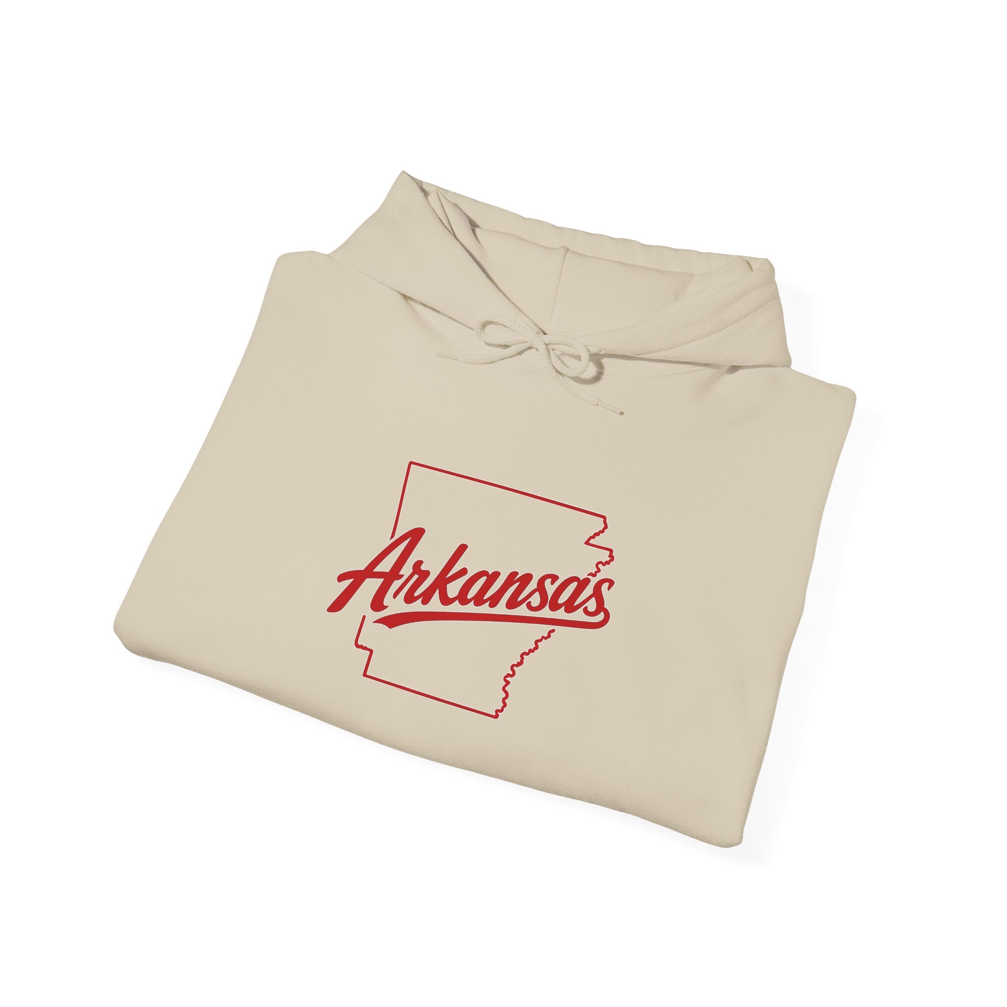 Arkansas Razorbacks Hoodie – Retro State Outline & Mascot Football Pullover
