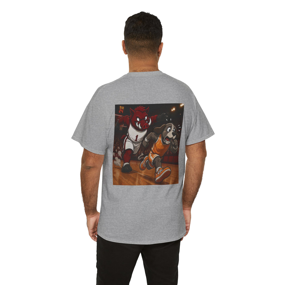 Arkansas Mascot Tee — Retro Basketball Mascots Graphic T-Shirt