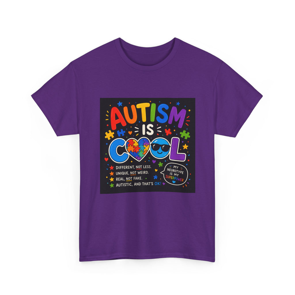 Autism Is Cool T-Shirt — Colorful Neurodiversity Pride Tee