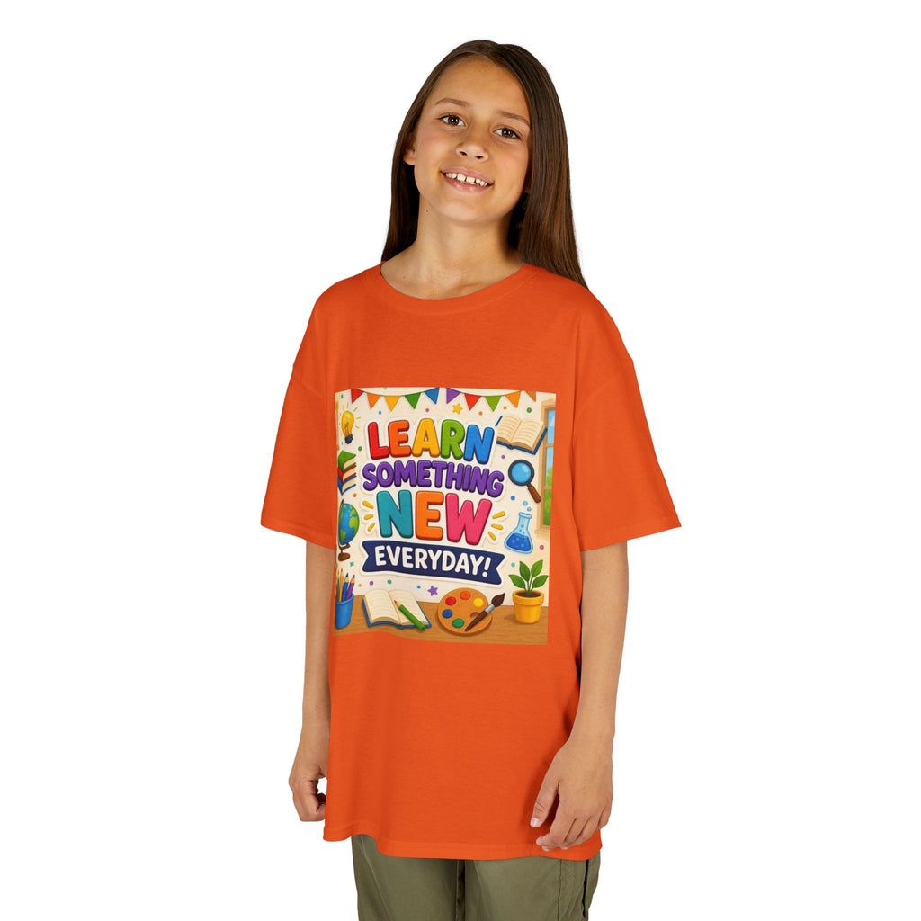 Kids T‑Shirt: "Learn Something New Every Day" Educational Shirt for School & Gifts