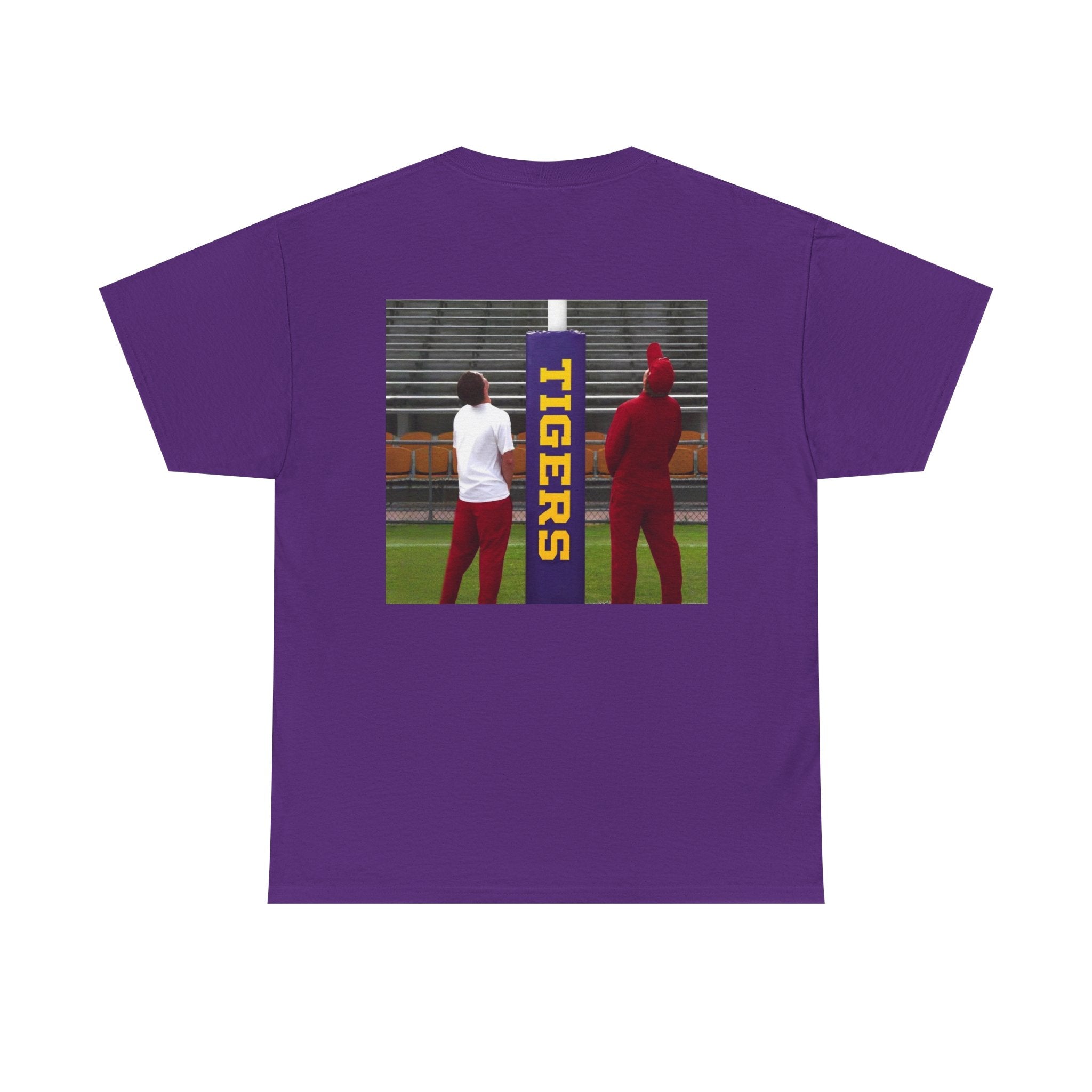 Arkansas Tigers Graphic Tee — State Script Front with ' Pissing on TIGERS' Back Photo Print