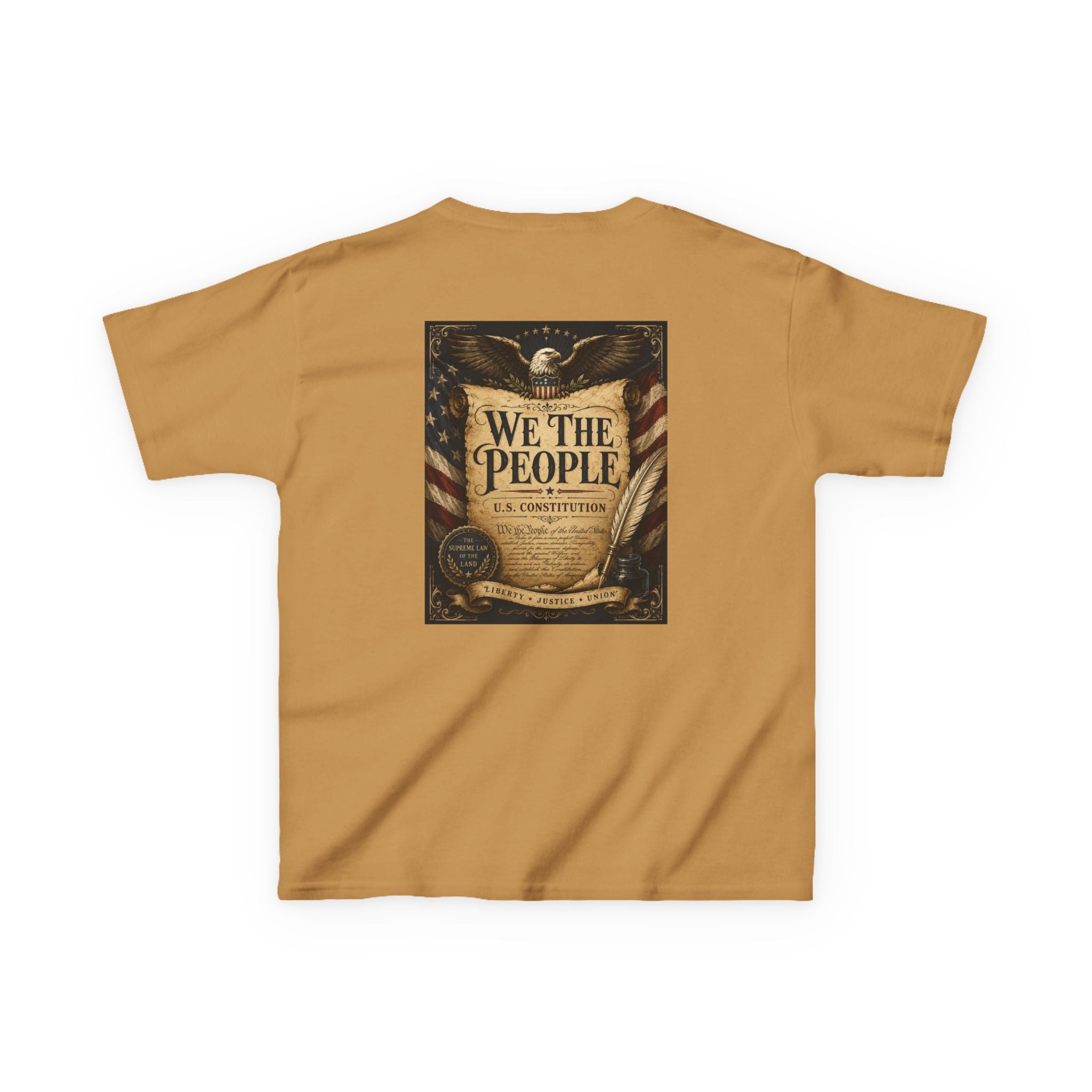 Kids T-Shirt – 'We The People' Constitution Graphic Tee (Patriotic Fourth of July, Constitution Day)