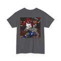 Arkansas Razorbacks Basketball Mascot Tee — Back Graphic Dunking Hog + Front Script Logo