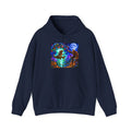 Psychedelic Alien, Dinosaur, Bigfoot Hoodie - Trippy Forest Spirit Graphic Sweatshirt