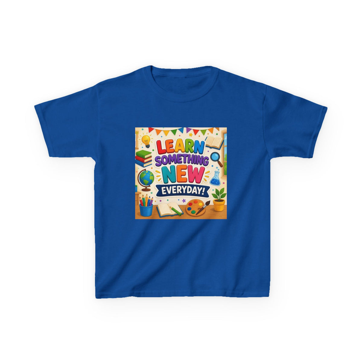 Kids T‑Shirt: "Learn Something New Every Day" Educational Shirt for School & Gifts