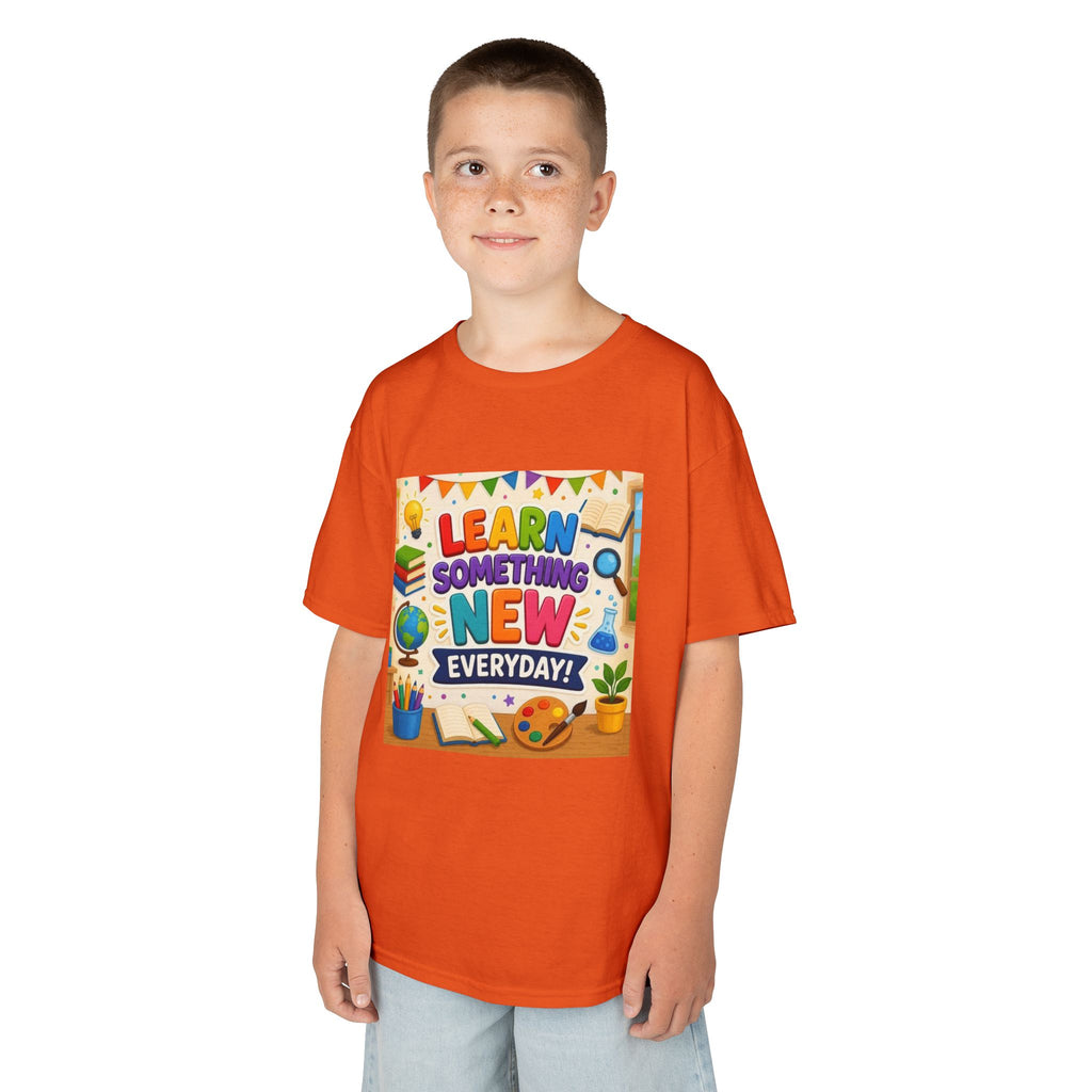 Kids T‑Shirt: "Learn Something New Every Day" Educational Shirt for School & Gifts