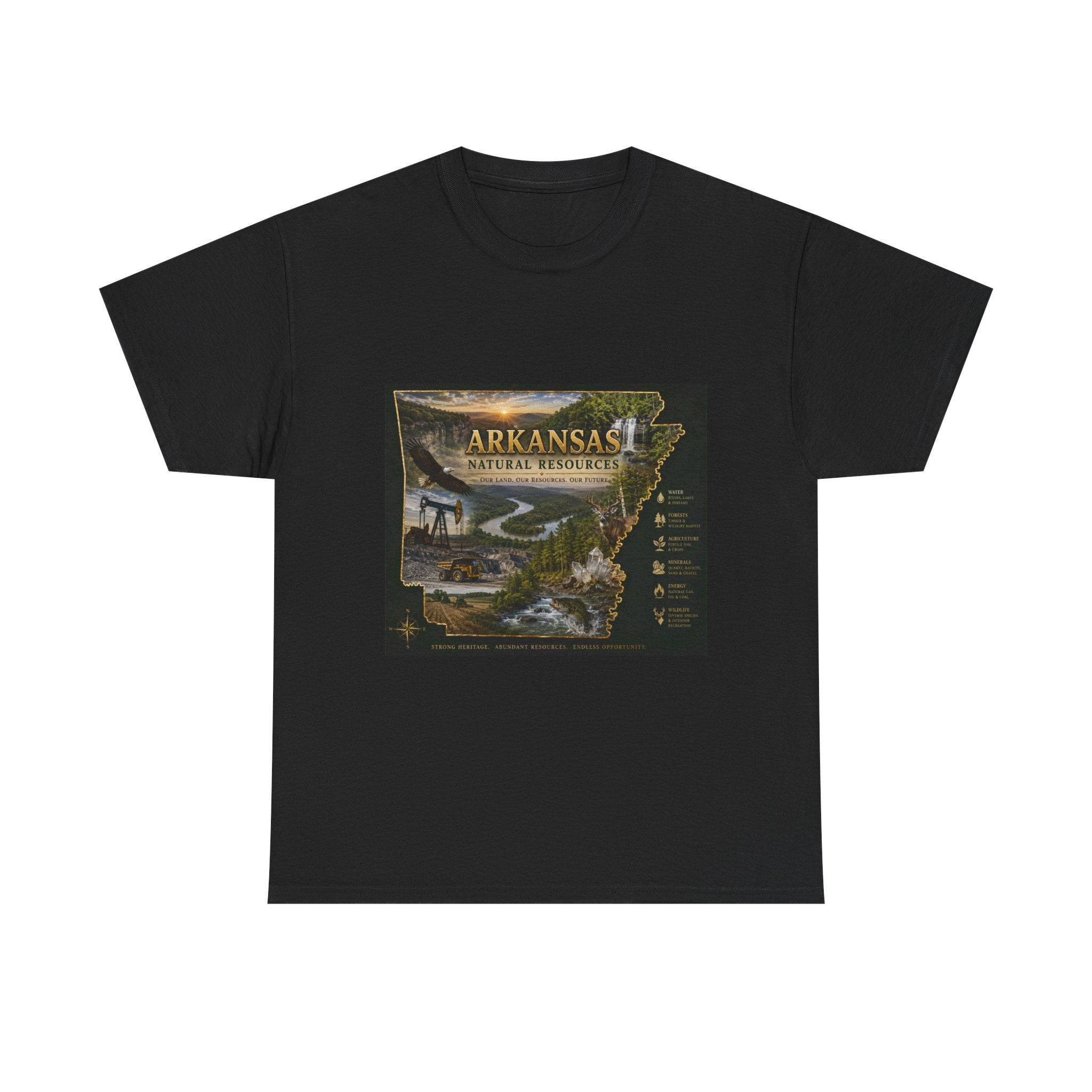 Arkansas Natural Resources T-Shirt — State Wildlife & Scenic Landmarks Tee