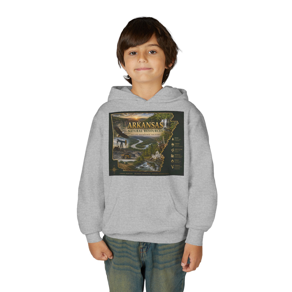 Arkansas Landscape Nature Youth Hoodie — Scenic Rivers State Parks Sweatshirt