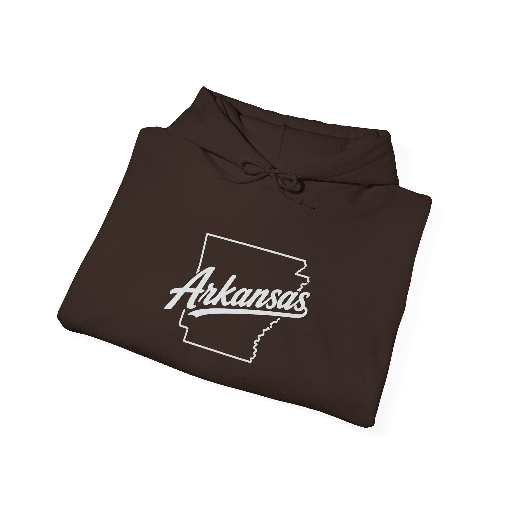 Arkansas Razorbacks Hoodie – Retro State Outline & Mascot Football Pullover